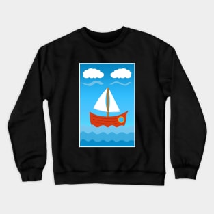 Peaceful Sail On The Ocean...Or Something More? (Interpretation) Crewneck Sweatshirt